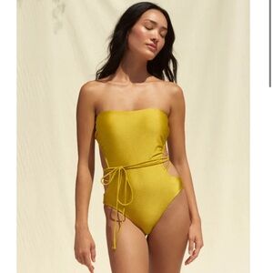 BNWT never worn Jade Swimwear Raya one piece color Nude Matte size XS